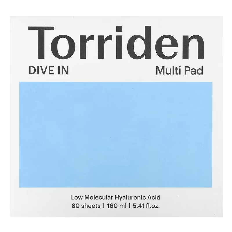 Dive In, Low Molecular Hyaluronic Acid Multi Pad, 80 Sheets, 5.41 fl oz (160 ml)