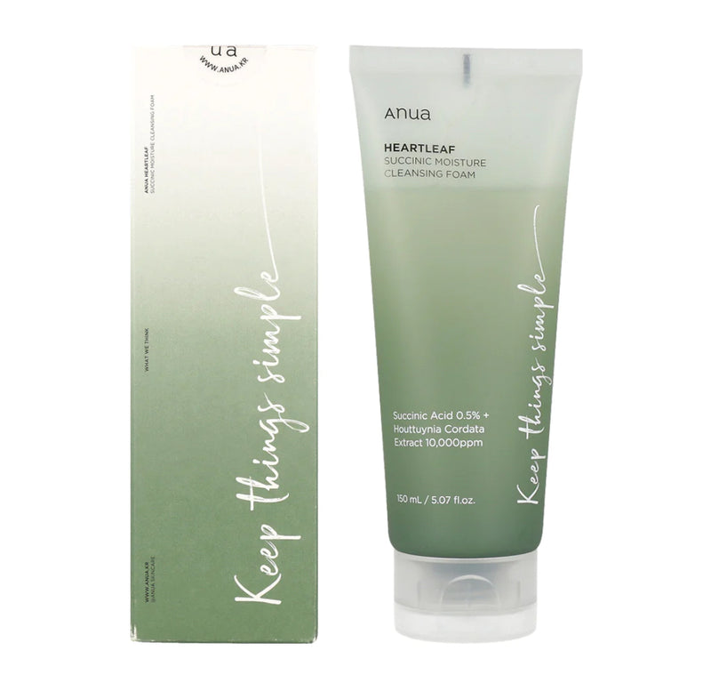 ANUA HEARTLEAF SUCCININC MOISTURE CLEANSING FOAM