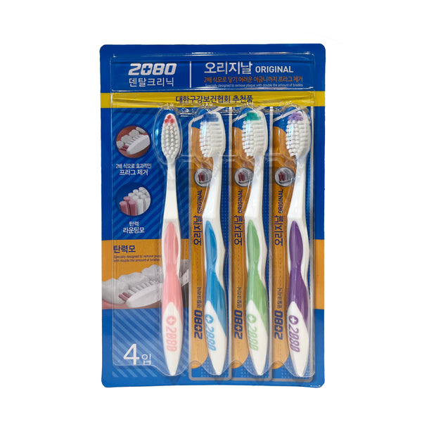 2080 Original Toothbrush 4P Elastic 1Set x 4pcs