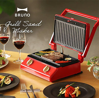 Bruno Double Hot Sandwich Maker-Red