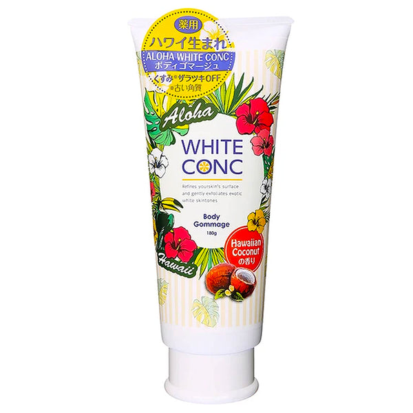 White Conc Body Scrub-Hawaiian Coconut 180g